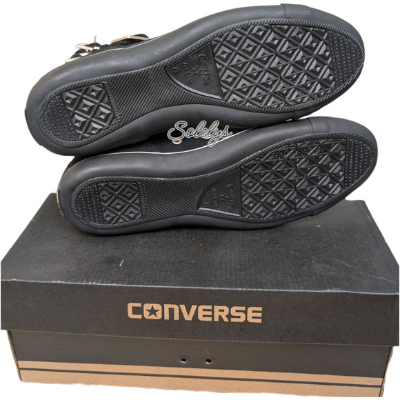 Converse 2012 Multi 5 Strap Buckle XHI Calf Hi Black Suede Sneaker Boot 7.5 RARE - Picture 8 of 14